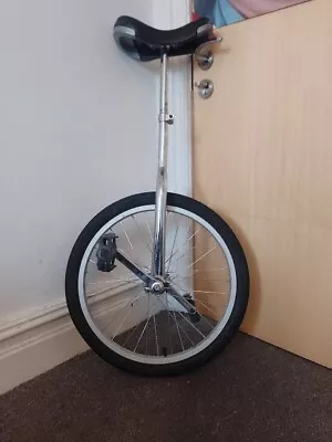 20  Unicycle - Adults & Children - Stunt - Circus - Fun In Sliver And Black • £21