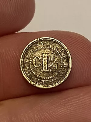 COLOMBIA 1¼ Centavo 1874 Copper-Nickel  VERY RARE! Nice Coin! • $9.99