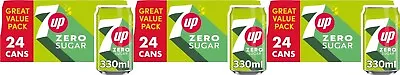 7Up Sugar Free 330ml Cans Pack Of 72 Carbonated Drink Free Delivery • £48.99