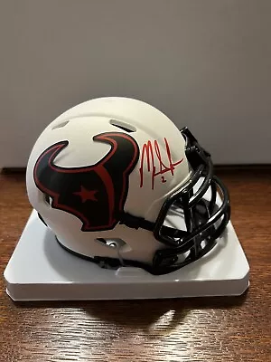 MARK INGRAM Signed W/ Red Ink Texans LUNAR ECLIPSE Mini Helmet BAS Certified. • $45