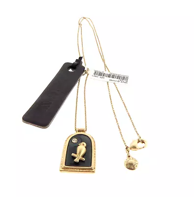 J. Crew Enamel Bird In A Cage Pendant Necklace NWT • $22.84