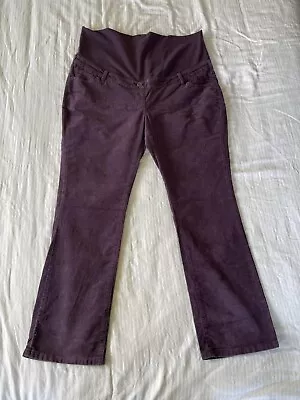 Boden Purple Corduroy Maternity Trousers • £0.99
