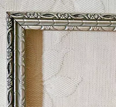 Vintage Wood Frame 9 3/4  X 7 3/4  Out To Out..9.25  X 7.25  Inside EMPTY Silver • $18