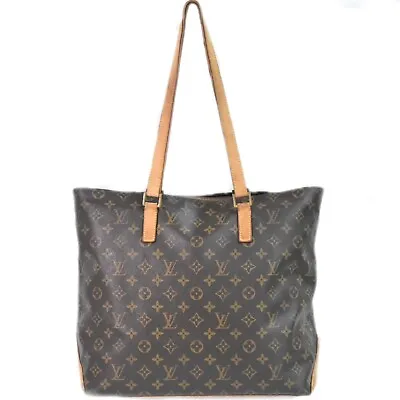 Louis Vuitton Cabas Mezzo M51151 Monogram Canvas Shoulder Tote Bag Purse Brown • $396