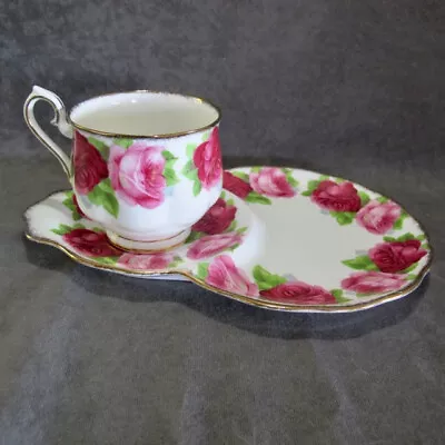 Vintage Royal Albert  Old English Rose  Tea Cup & Tennis Plate Saucer Set • $10