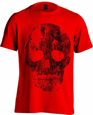 £10.95 • Buy Distressed Skull Men's T-Shirt Grunge Biker Rock Punk