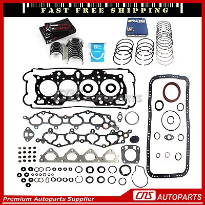 Fits 96-01 Acura Integra B18B Re-Ring Kit Full Gasket Set Bearing Piston Rings • $1119.96