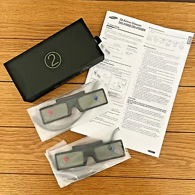 2 X Samsung Ssg-4100gb Active 3d Glasses In Original Box With Batteries • £18