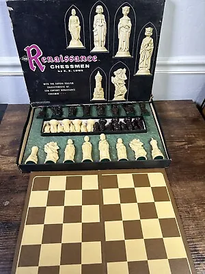 $29.99 • Buy Vintage 1959 Renaissance Chess Chessmen Set By E.S. Lowe