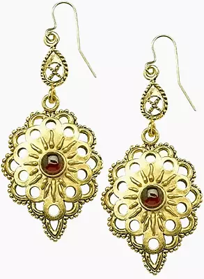 Middle Eastern Earrings With Garnet - Museum Store Collection • $101