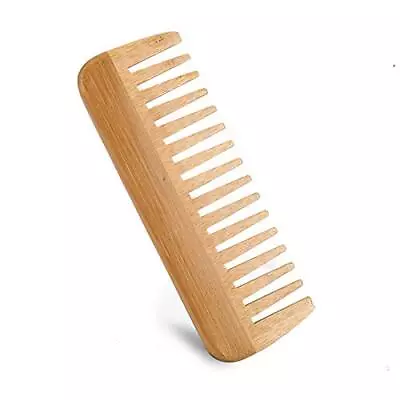 Wide-Tooth Comb BambooLarge Hair Detangling Comb Wide Tooth Comb  No Handle • £5.21