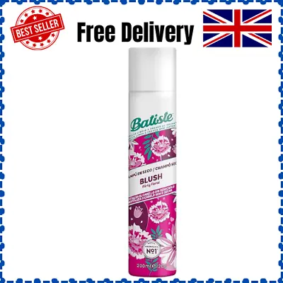 Batiste Dry Shampoo In Blush 200ml Floral And Flirty Fragrance Spray To Refresh • £3.78