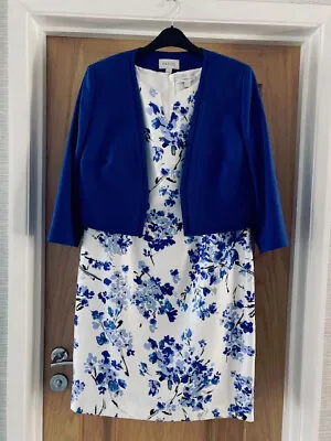 £18.99 • Buy Ladies Precis Dress And Jacket - Size 14 - Excellent Condtion