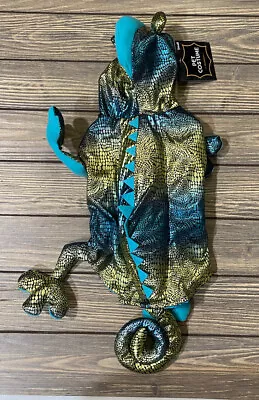 Meijer Chameleon Green Blue Pet Dog Costume Size Small 10 In 13 In Long • $11.57