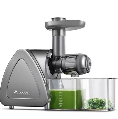 AOBOSI Cold Press Juicer Machines With Reverse Function Slow Masticating Juicer • £59.99