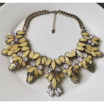 16  New Zara Floral Collar Statement Necklace Gift Vintage Women Party Jewelry • $29.99