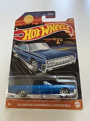2021 Hot Wheels Convertible Series '64 Lincoln Continental Blue Walmart Excl. • $0.99