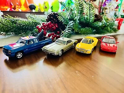 Four Hallmark Keepsake Vintage Car Ornaments Chevrolet Oldsmobile Corvet • $40