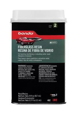 Bondo 402 Waterproof Fiberglass Resin 1 QT • $29.30