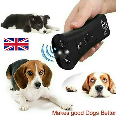Ultrasonic Anti Bark Control Stop Barking Away Pet Dog Cat Training Repeller PRO • £7.43