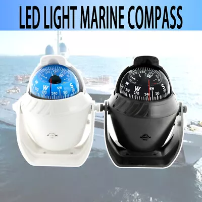 Pivoting Sea Marine Compass With Mount For Boat Caravan Truck Car Navigation AU • $17.99