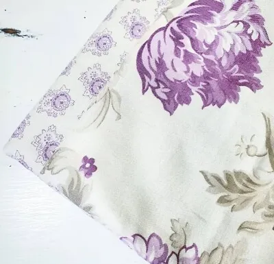 Cabbage & Rose Fabric Lavendar 2 Pcs Set  Cotton Moda Sew Quilt New FAT QUARTER • $7.49