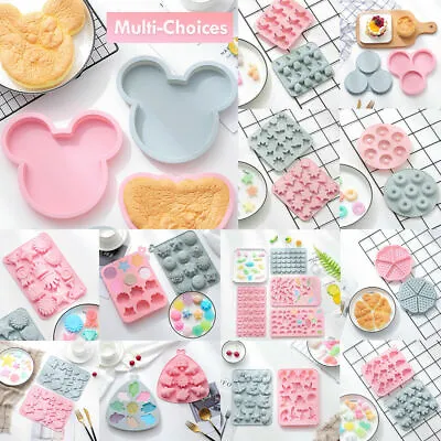 £3.90 • Buy Silicone Baking Mould Cake Jelly Cookies Soap Mold Chocolate Tray Wax Ice Cube
