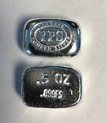 1/2 Troy Ounce Hand Poured 999 Silver Bullion  Nugget  By YPS Yeager's  • $24.10