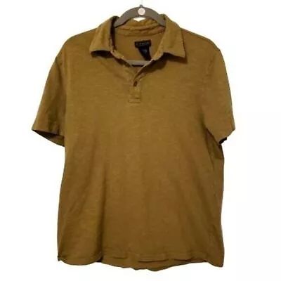 J. Ferrar Mens Sz M Green  Solid Short Sleeve Polo Shirt • $10