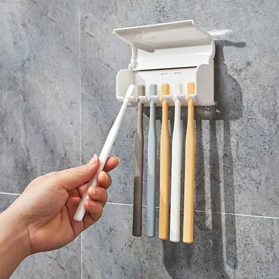 Toothbrush Holder Family Tooth Brush Storage Toothbrush Wall Mount ._$b • $4.72