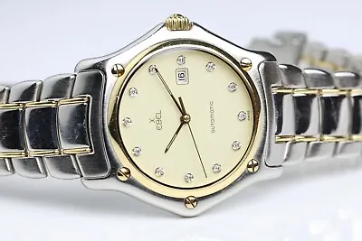 £1090 • Buy Ebel 1911 Senior Automatic Watch, Cream & Diamonds Dial, 193902