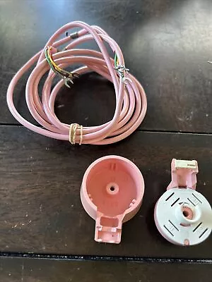 Vintage Pink 4 Prong Telephone Adapter With Connection • $17