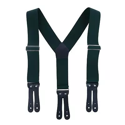 New Welch Men's Elastic Button-End Y-Back 2 Inch Work Suspenders • $31.94