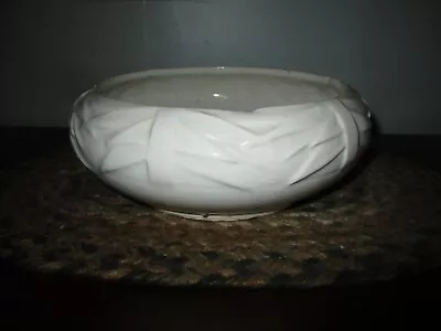 VINTAGE McCOY POTTERY BULB PLANTER DISH BOWL MID CENTURY IVORY • $21.25