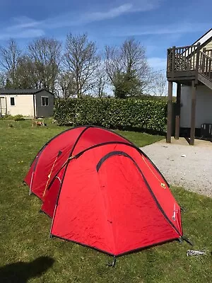 Berghaus Grampian 3 Compact Camping 3-Person Tent - Porch - Red • £220