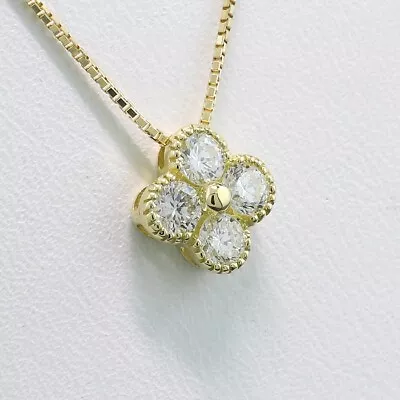 Diamond Pendant/Necklace 050 Carat G/Vs 750 Yellow 18 Kara Value 3.100€ New • £824.06