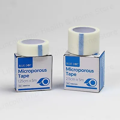 Microporous First Aid Medical Dressing Tape Size 1.25 & 2.5cm Low Allergy BOXED • £3.29