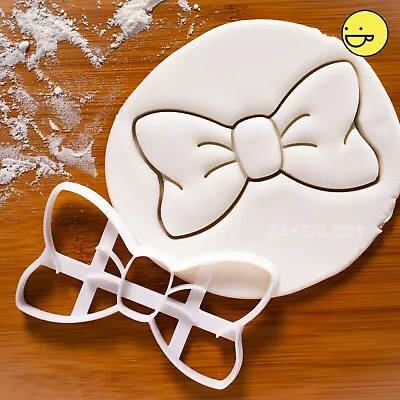 Bow Tie Ribbon Cookie Cutter |baby Shower Necktie Wedding Favors Biscuit Ribbons • £8.66