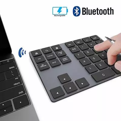 New Wireless 35 Keys Bluetooth Numeric Keypad Numpad Office Desktop PC Windows • $39.70