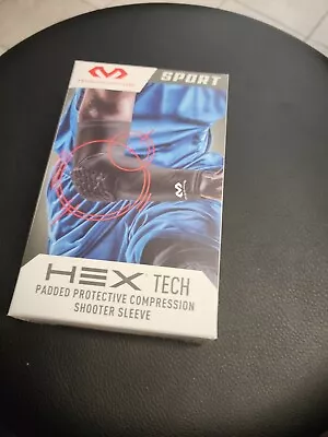 Mcdavid Arm Hex Tech Padded Protective Compression Black Shooter Sleeve Size S/M • $12.95