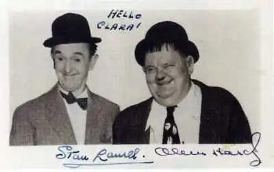STAN LAUREL & OLIVER HARDY Signed Photograph - Comedy Film Actors - Preprint • £4.50
