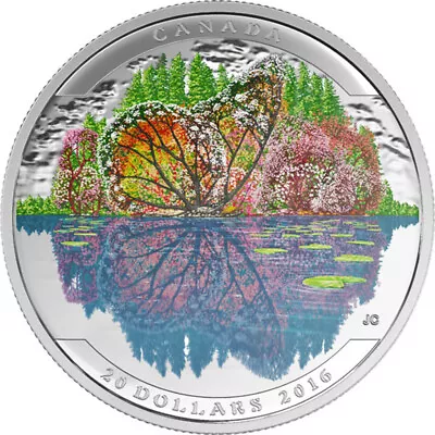 $73.57 • Buy 2016 'Butterfly -Landscape Illusion' Proof $20 Fine Silver 1oz Coin (17669) OOAK