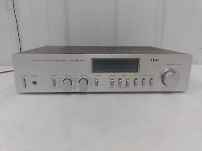 $99 • Buy AKAI Model AM-U33 Stereo Intergrated Amplifier Power Up For Parts Or Repair #201