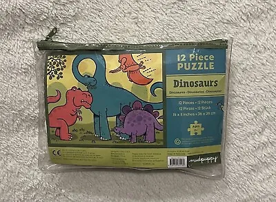 New In Pouch Mudpuppy Dinosaurs Puzzle 12 Pieces 14 By 11 • $4.99