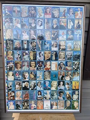 100 Uncut Marilyn Monroe Trading Cards Framed  • $35