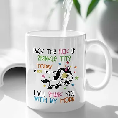 $17 • Buy Unicorn Funny Rude Shank You Personalised Ceramic Coffee Tea Mug Cup