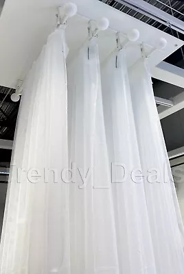 Ikea LILL Sheer Mesh White Canopy Drapes Curtains 8 Panels (4 Pairs) - NEW • $57.99