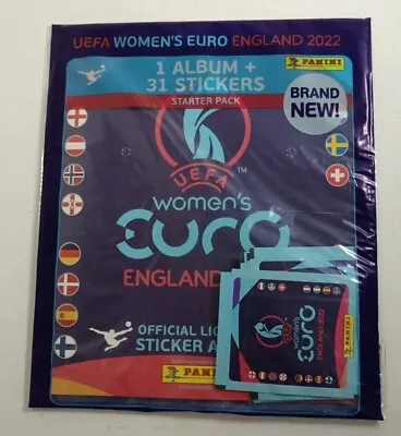 Panini Womens Euro England 2022 Football Sticker Album Starter Pack New Sealed • £26.99