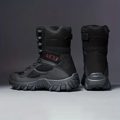 Military Tactical Boots Wear Resistant Combat Boots Outdoor Hiking • $49.87