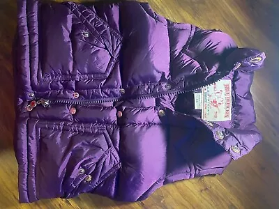 Purple True Religion Puffer Vest Full Zip Royal Purple • $38.99